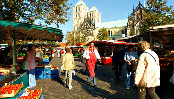 Wekelijkse markt in Münster